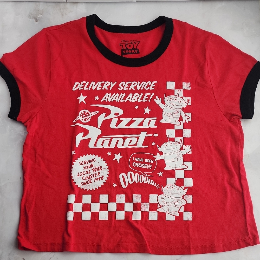 Disney Red Pizza Planet Toy Story Kids T-Shirt